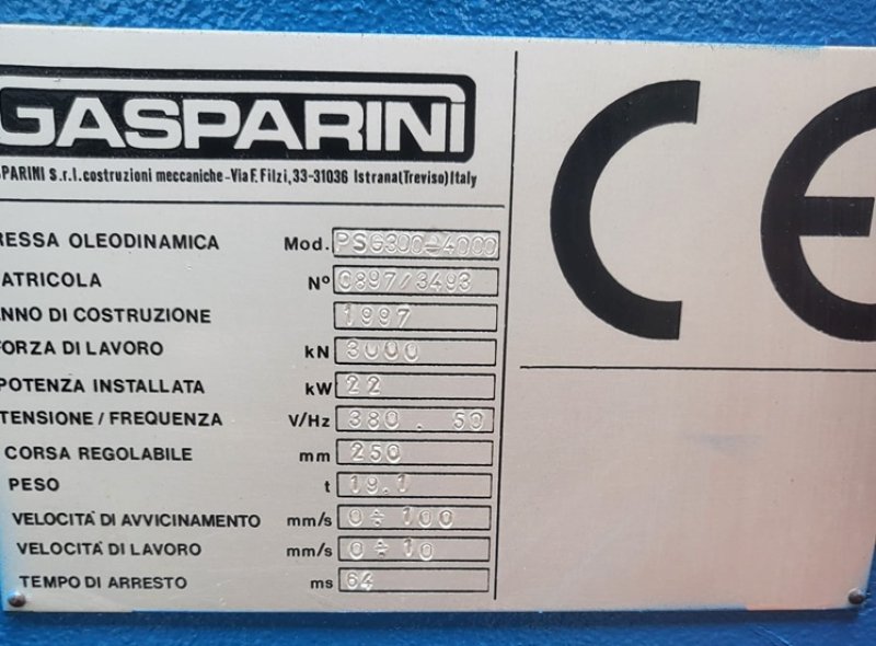 GASPARINI 4000 X 300  1997