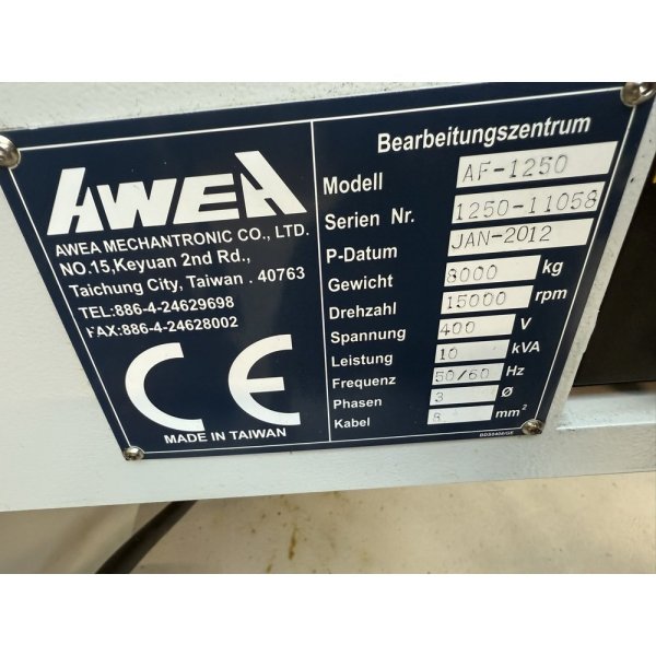 AWEA AF 1250  2012