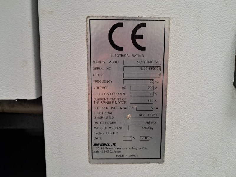 MORI SEIKI NL 2000 MC/500  2005